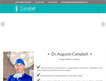 Tablet Screenshot of campbellcirugiaplastica.com